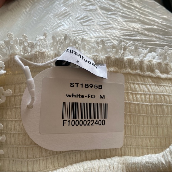 Fortunate One Strapless Maxi Dress White Sz M New with Tags! - Picture 12 of 16